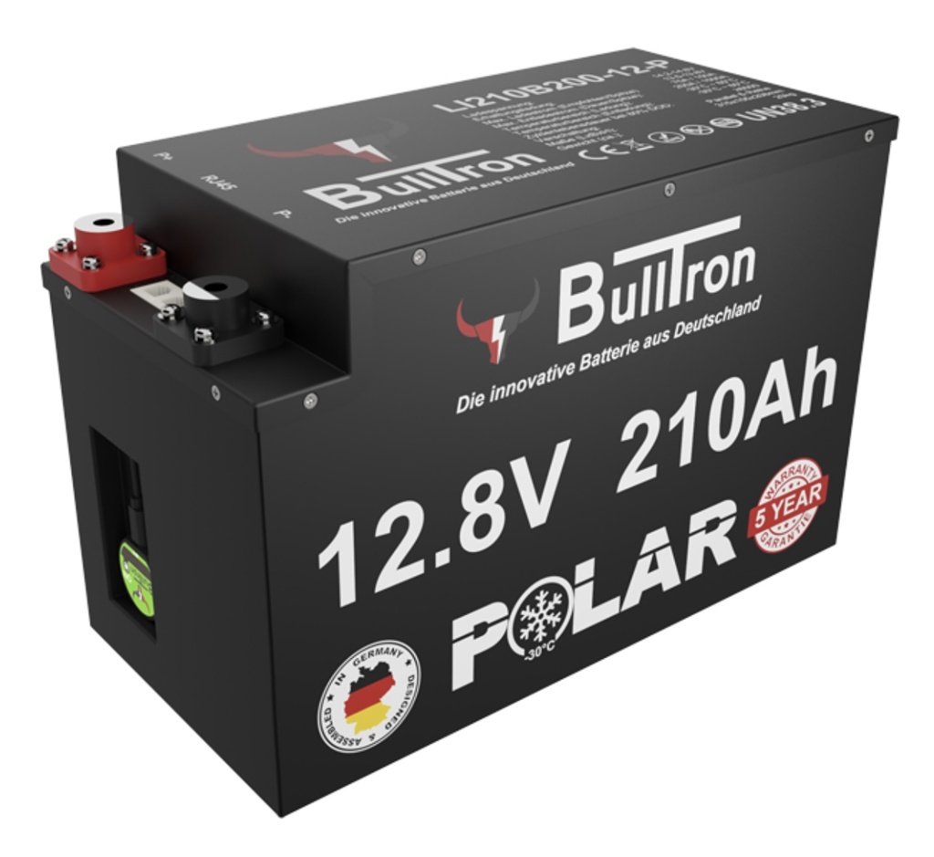 Bulltron Akku mit Smart BMS, Bluetooth und Heizung, LiFePo4 Batterie 12,8V  105Ah